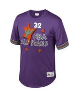 Men's Mitchell & Ness Shaquille O'Neal Purple Nba Mesh T-shirt