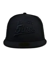 Men's Physical Culture Black Fives Fitted Hat