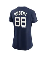 Women's Nike Luis Robert Navy Chicago White Sox 2021 Field of Dreams Name and Number T-shirt