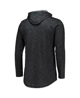 Men's Nike Black Alabama Crimson Tide Slub Space-Dye Performance Long Sleeve Hoodie T-shirt