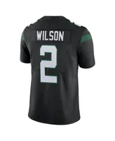 Men's Nike Zach Wilson Stealth Black New York Jets Vapor Limited Jersey