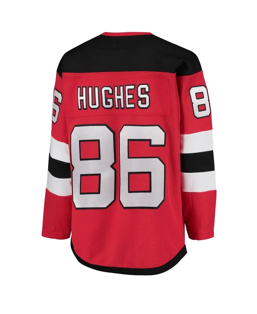 Big Boys Jack Hughes Red New Jersey Devils Home Premier Player Jersey