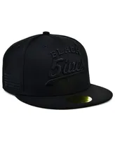 Men's Physical Culture Black Fives Fitted Hat
