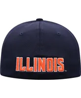 Men's Top of The World Navy Illinois Fighting Illini Reflex Logo Flex Hat