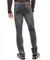 Ron Tomson Men's Modern Sepia Denim Jeans