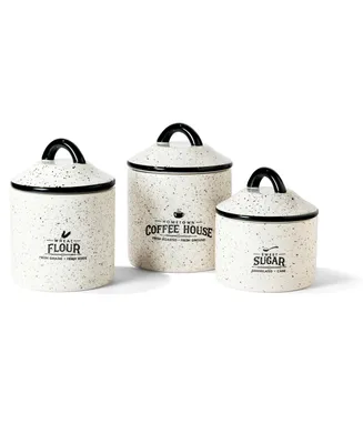 Jay Imports Hometown Coffee House 3 Piece Canister Set