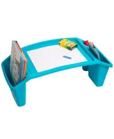 Mind Reader Kids Lap Desk, Freestanding Portable Table with Side Pockets