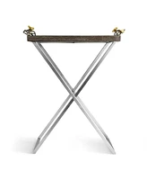 Butterfly Ginkgo Butler Tray Stand