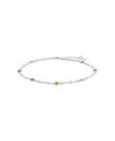 Sterling Forever Collette Anklet