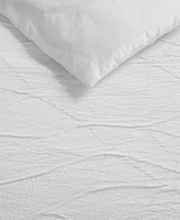 Vera Wang Abstract Crinkle 3-Pc. Duvet Cover Set