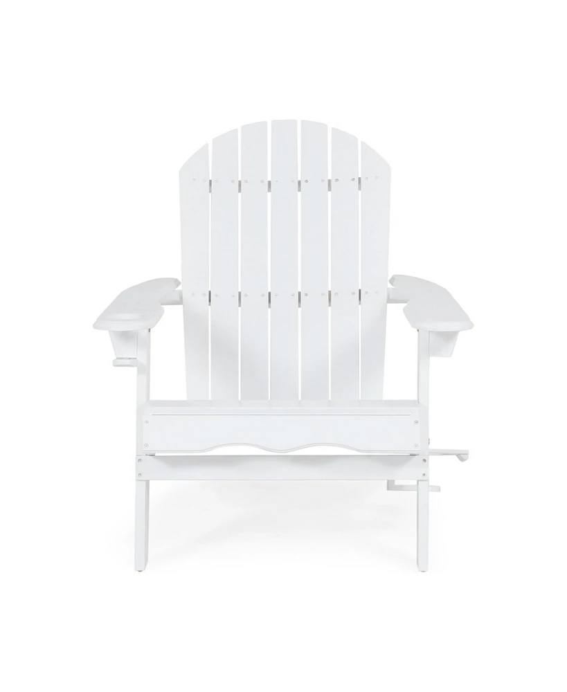 Bellwood Outdoor Acacia Folding Adirondack Chair