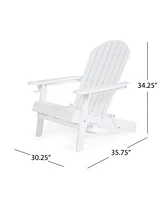 Bellwood Outdoor Folding Adirondack Chairs Set