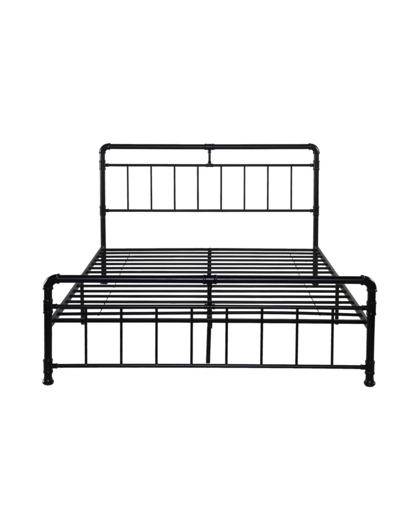 Mowry Minimal Industrial Queen Bed Frame