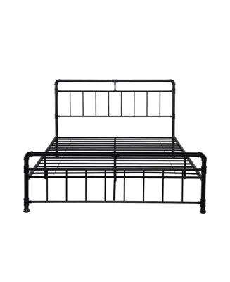 Mowry Minimal Industrial Queen Bed Frame