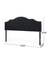 Cordeaux Contemporary Upholstered Headboard, King and California King