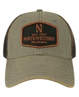 Men's Gray Northwestern Wildcats Practice Old Favorite Trucker Snapback Hat