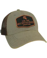 Men's Gray Michigan State Spartans Practice Old Favorite Trucker Snapback Hat