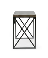 Screven Modern Industrial Handcrafted Wood Desk