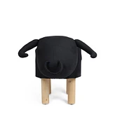 Clawson Contemporary Kids Bull Ottoman