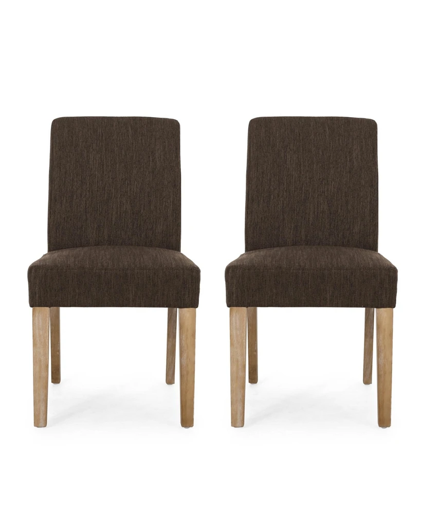 Kuna Contemporary Upholstered Dining Chair Set, 2 Piece