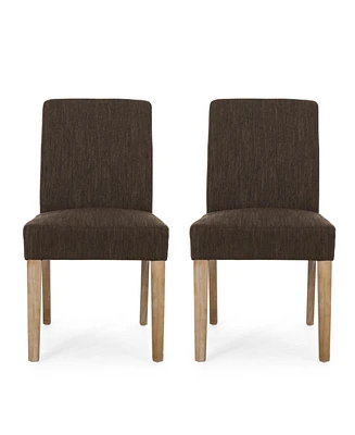 Kuna Contemporary Upholstered Dining Chair Set, 2 Piece