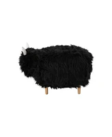 Levi Furry Yak Ottoman