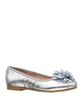 Nina Little Girls Jeanesse Ballet Flats - Silver