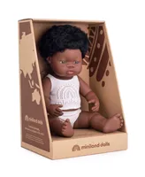 Miniland 15" Baby Doll African Boy Set, 3 Piece