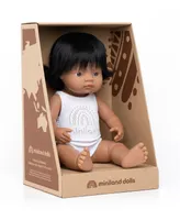 Miniland 15" Baby Doll Hispanic Girl Set , 3 Piece