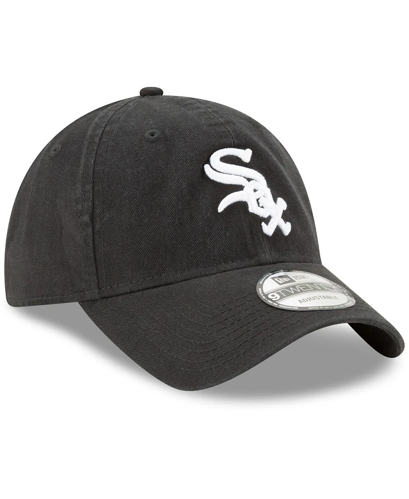 Men's New Era Black Chicago White Sox Replica Core Classic 9TWENTY Adjustable Hat