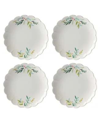 Lenox French Perle Berry Holiday Accent Plate Set, Set of 4