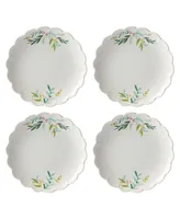 Lenox French Perle Berry Holiday Accent Plate Set, Set of 4