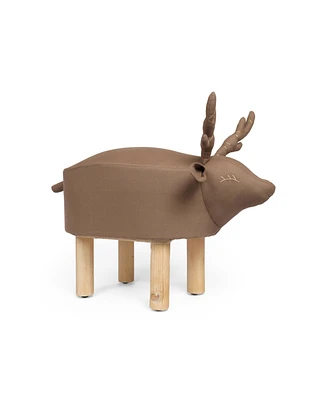 Elberta Contemporary Kids Deer Ottoman