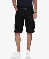 Men's Belted Twill Tape Cargo Shorts