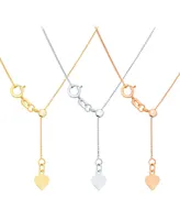 14k Gold Necklace Adjustable 16-20" Box Chain (5/8mm) (Also White and Rose Gold)