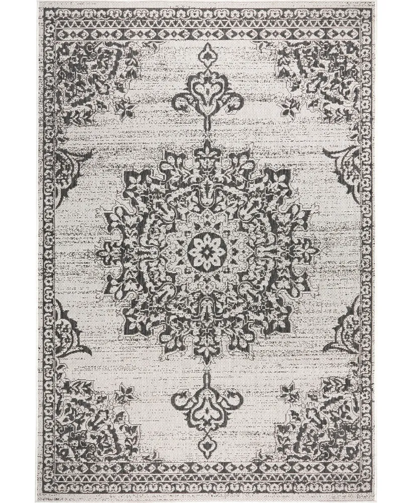 Nicole Miller Patio Country Azalea 1'9" x 2'11" Outdoor Area Rug