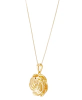 Rose 18" Pendant Necklace in 14k Gold