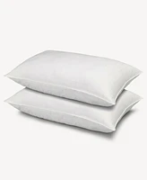 Ella Jayne 100% Cotton Dobby-Box Shell Soft Density Stomach Sleeper Down Alternative Pillow, Queen