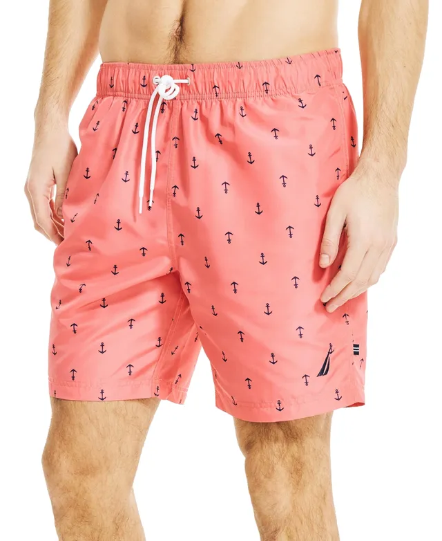 Nautica Men's Quick-Dry Floral-Print 6 Swim Trunks