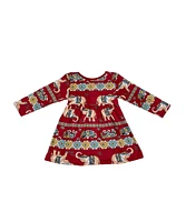 Mixed Up Clothing Baby Girls Ruffled Printed Dress