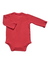 Baby Boys and Girls Viscose from Bamboo Ribbed Long Sleeve Bodysuit