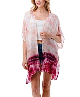 Marcus Adler Women's Lightweight Ombre Tie Dye Kimono Wrap