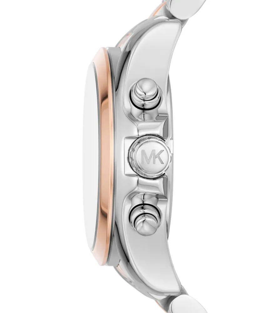 Michael Kors Women's Bradshaw Chronograph Two-Tone Stainless Steel Bracelet Watch 36mm - Two