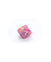 Aether Raspberry and Cream Dice Set, 8 Pieces