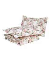 Laura Ashley Joyce Cotton Reversible 3 Piece Quilt Set