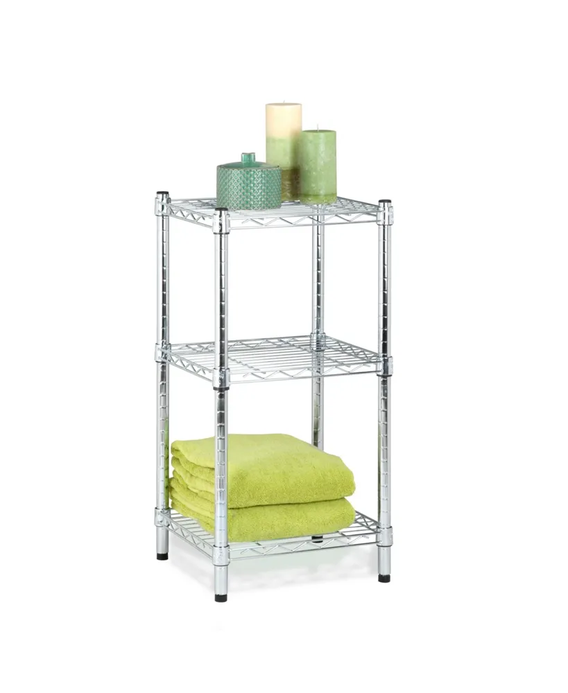 Honey Can Do 3-Tier Adjustable Shelving Unit, 30"