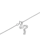 Giani Bernini Cubic Zirconia Bar Pendant Necklace, 16" + 2" extender, Created for Macy's