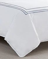 Nautica Alden White Embroidered -Piece Duvet Cover Set