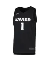 Men's Nike #1 Black Xavier Musketeers Team Replica Basketball Jersey