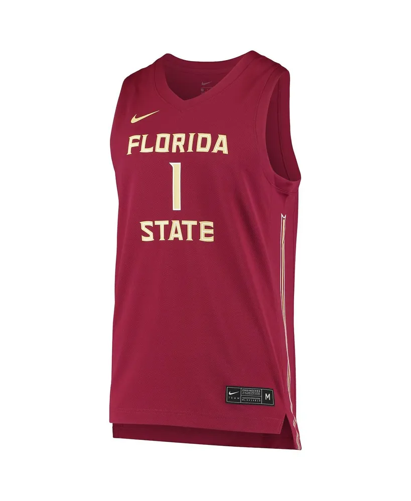 Men's and Women's Nike #1 Garnet Florida State Seminoles Replica Basketball Jersey